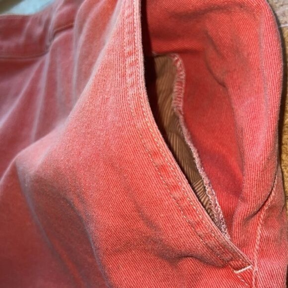 Wildfang Womens Essential Denim Work Skirt Coral Size 3X Stretch Cotton Blend - Picture 4 of 13